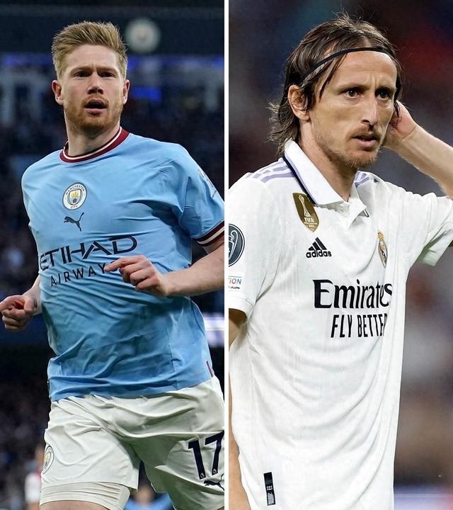 包含德布劳内赛前列队欢迎莫德里奇，尊重对手尽显风度！的词条